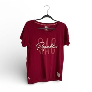 Sacramento Republic FC Women’s Short Sleeve Scoop Neck Tee L Burgundy
